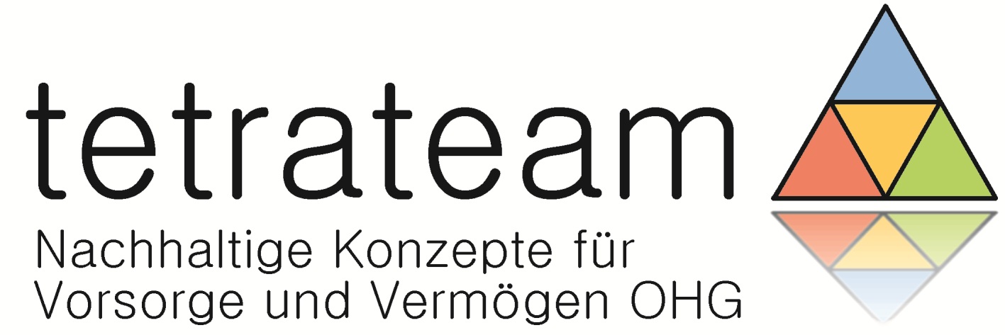 Logo tetrateam - Nachhaltige Konzepte für Vorsorge und Vermögen OHG